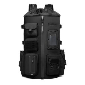 Ozuko 9573 Multifunctional Sports Basketball Backpack: Water-Repellent Wear-resistant Design: Large Capacity Gym Back Pack, Multi-pocket, Ball/Shoe Compartment