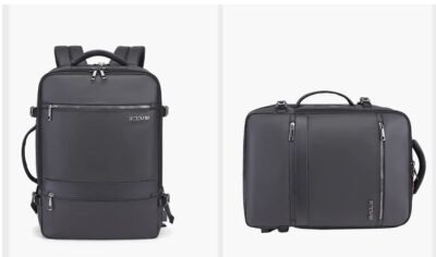 Men's Fashionable Backpack - Suitable for School and College, Water-Proof, High Capacity, USB Charging, Stylish, 15.6-Inch Laptop, Business, and Travel Backpack