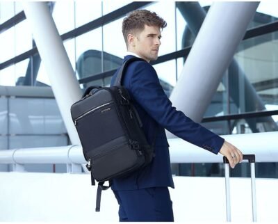 Men's Fashionable Backpack - Suitable for School and College, Water-Proof, High Capacity, USB Charging, Stylish, 15.6-Inch Laptop, Business, and Travel Backpack