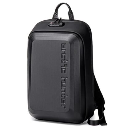 ARCTIC HUNTER Brand Laptop Backpack Anti-theft Waterproof School Backpacks Charging Men Travel Business Bag Backpack, Hard Case Carbon Fiber