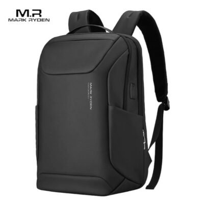 MR9111X Black Backpack. USB charging port, padded strap. For 15.6" laptop and tablet