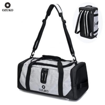 Ozuko 9005s 3-in-1 Multi Function Gym Backpack Sublimation Spend The Night Gym Duffle Bag Football Backpack Golf Sneaker Men Travel Bag