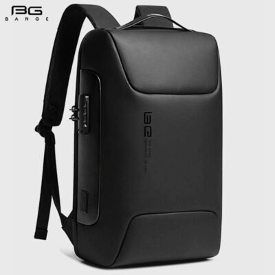 BANGE 7216 Premium Quality Waterproof Large Capacity Business Laptop And Travel Backpack With External USB Charging Port