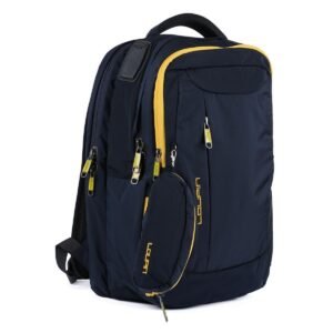 LUPIN Navy Blue Polyester Backpack for Men - Backpack