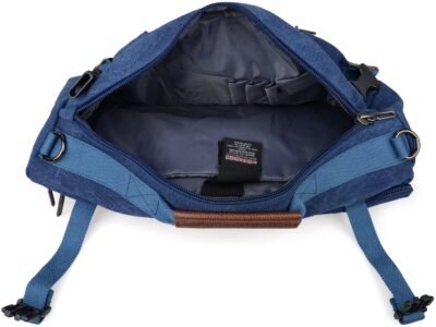 Witzman Travel Backpack Outdoor Hiking Camping Daypack Laptop Weekender Backpack (Model 2021) - Blue and Brown