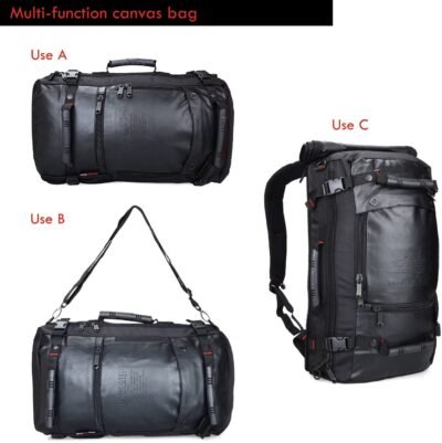 Witzman Travel Backpack Outdoor Hiking Camping Daypack Laptop Weekender Backpack 2023 (Black)