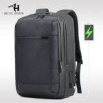 Arctic Hunter GB00328 Laptop Bag - Men's USB Charging Waterproof Laptop Backpack with Large Capacity, Ideal for Travel, Shoulder Bag, and School Bag.