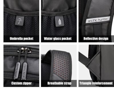 ARCTIC HUNTER B00388 Outdoor Climbing Backpack for Men Women Light Large Capacity Man Bags Hiking Bagpack Travel Schoolbag Mochila Male