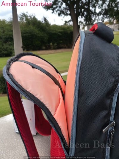 Versatile American Tourister Fizz backpack With RAin Cover, designed to meet all your daily needs, from campus to the office and Travel