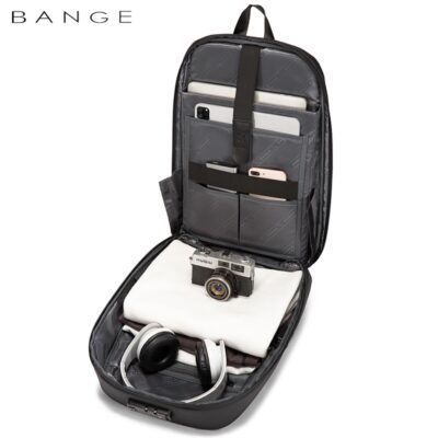 BANGE BG-7251 Mens Business Double-Shoulder High-end Anti-Theft Laptop Bag Large Capacity Waterproof Backpack