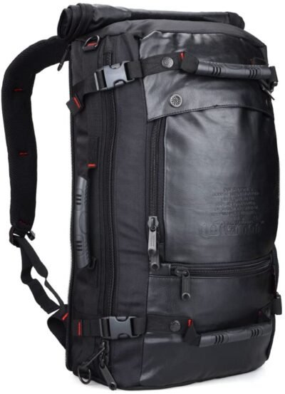 Witzman Travel Backpack Outdoor Hiking Camping Daypack Laptop Weekender Backpack 2023 (Black)