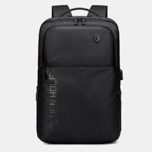 CLASSIC URBAN BACKPACK GOLDEN WOLF GB00399 WITH USB PORT, THREE COMPARTMENTS, FOR LAPTOP 15.6 ", 20L