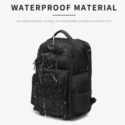 OZUKO 9820 Unisex Rolling Laptop Bag Wheeled Trolley Backpack Swivel Casters TSA Approved  Locking Carry On Luggage