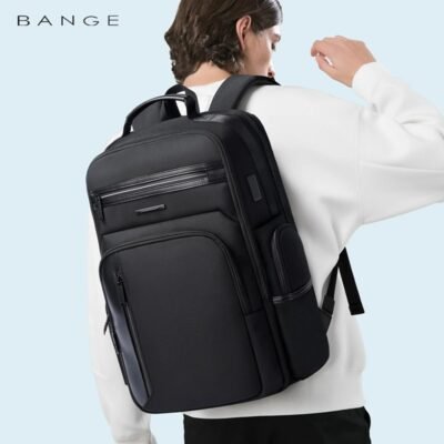 Bange BG-2602 Oxford Cloth Waterproof 15.6 inch laptop backpack, made of splash-resistant nylon, with anti-theft pocket and USB port