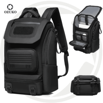 67d25a3a3f964f7dbf40289bf701ba66 Ozuko 9840 Men's Backpack Breathable Mesh Shoulder Straps, Waterproof Bike Commutting Bag for Cycling, Climbing & Daily Use