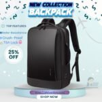 BANGE BG-S52 Premium Oxford Cloth Waterproof Laptop Backpack for Men with USB Charging Port - 15.6 Inch Anti-Theft Smart Business Travel Bag & College School Backpack