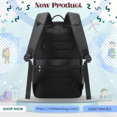 BG-22092.jpg766 BANGE 2953 Water Repellent Laptop Backpack Bag with Multi Compartment Design