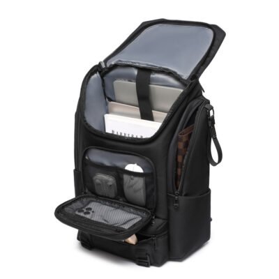 Hfb5b0387a5f94fa4b2201ef4c2507f0cL Ozuko 9840 Men's Backpack Breathable Mesh Shoulder Straps, Waterproof Bike Commutting Bag for Cycling, Climbing & Daily Use