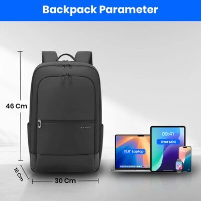ezgif.com-webp-to-jpg-converter (6) BANGE 2953 Water Repellent Laptop Backpack Bag with Multi Compartment Design