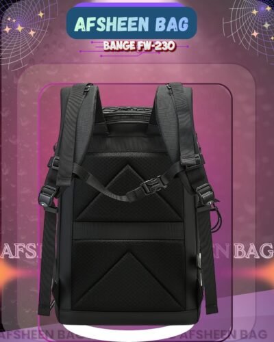BANGE FW-230 Premium Waterproof Outdoor & Travel Backpack - Large Capacity Hiking, Cycling & Camping Bag - Black