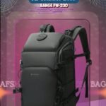 BANGE FW-230 Premium Waterproof Outdoor & Travel Backpack - Large Capacity Hiking, Cycling & Camping Bag - Black